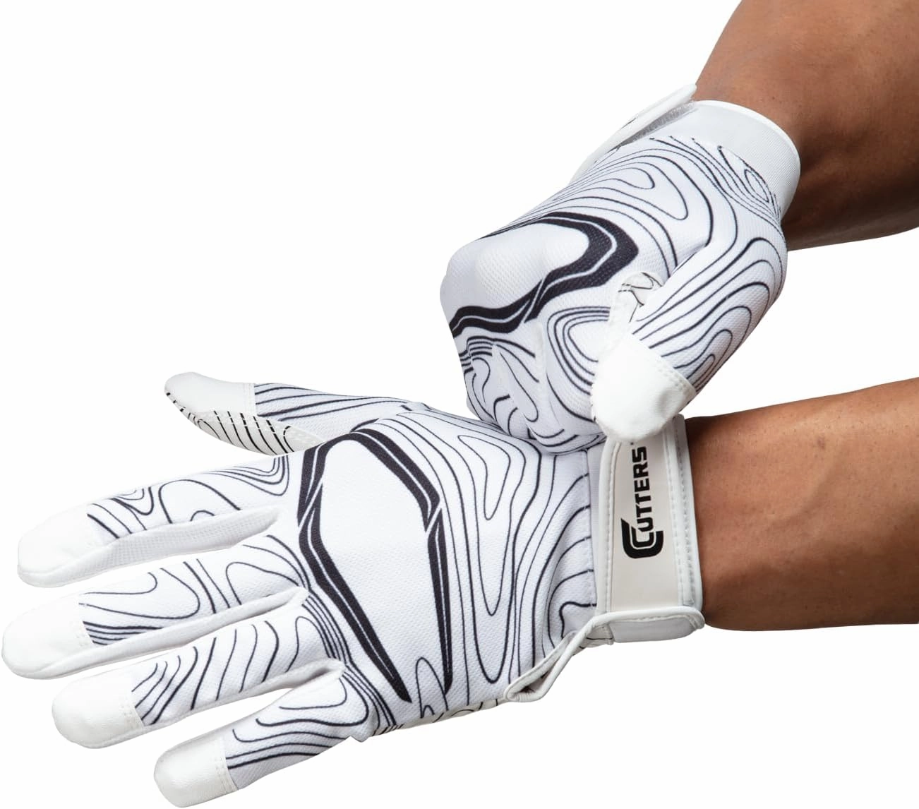 Cutters Football Gloves - Game Day Football Receiver Gloves with High Tack Silicone Grip, Superior Support and Protection, Adult & Youth