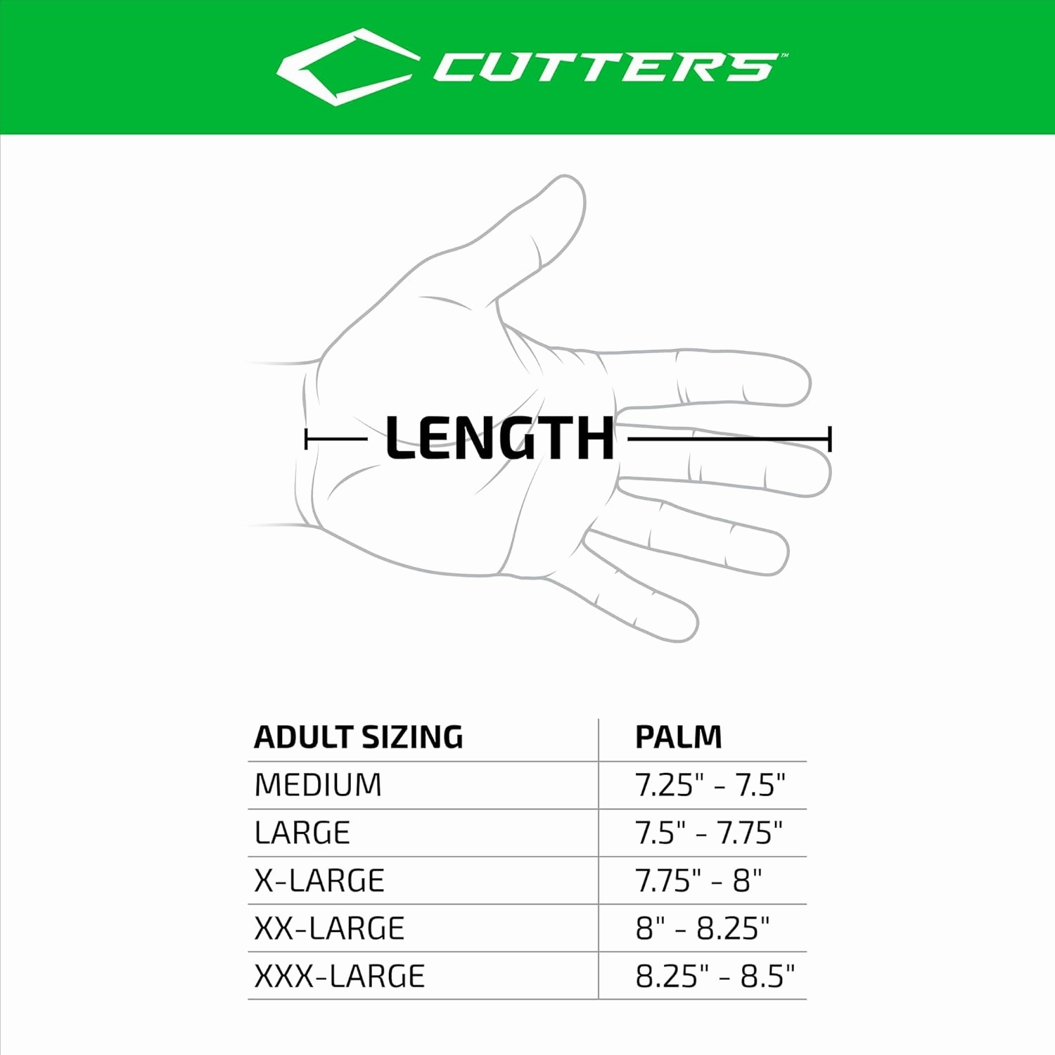 CUTTERS Force 6.0 Padded Football Gloves for Lineman. Extra Grip. Adults