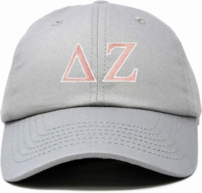 DALIX Delta Zeta Sorority Hat Womens Greek Letters Embroidered Baseball Cap