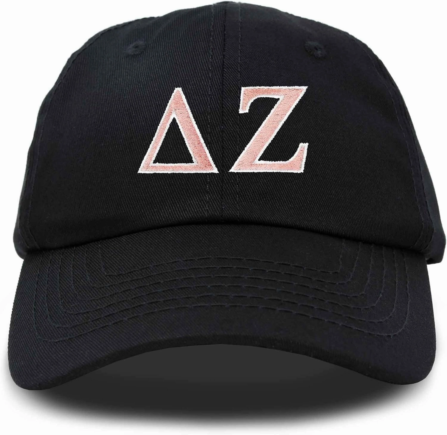 DALIX Delta Zeta Sorority Hat Womens Greek Letters Embroidered Baseball Cap