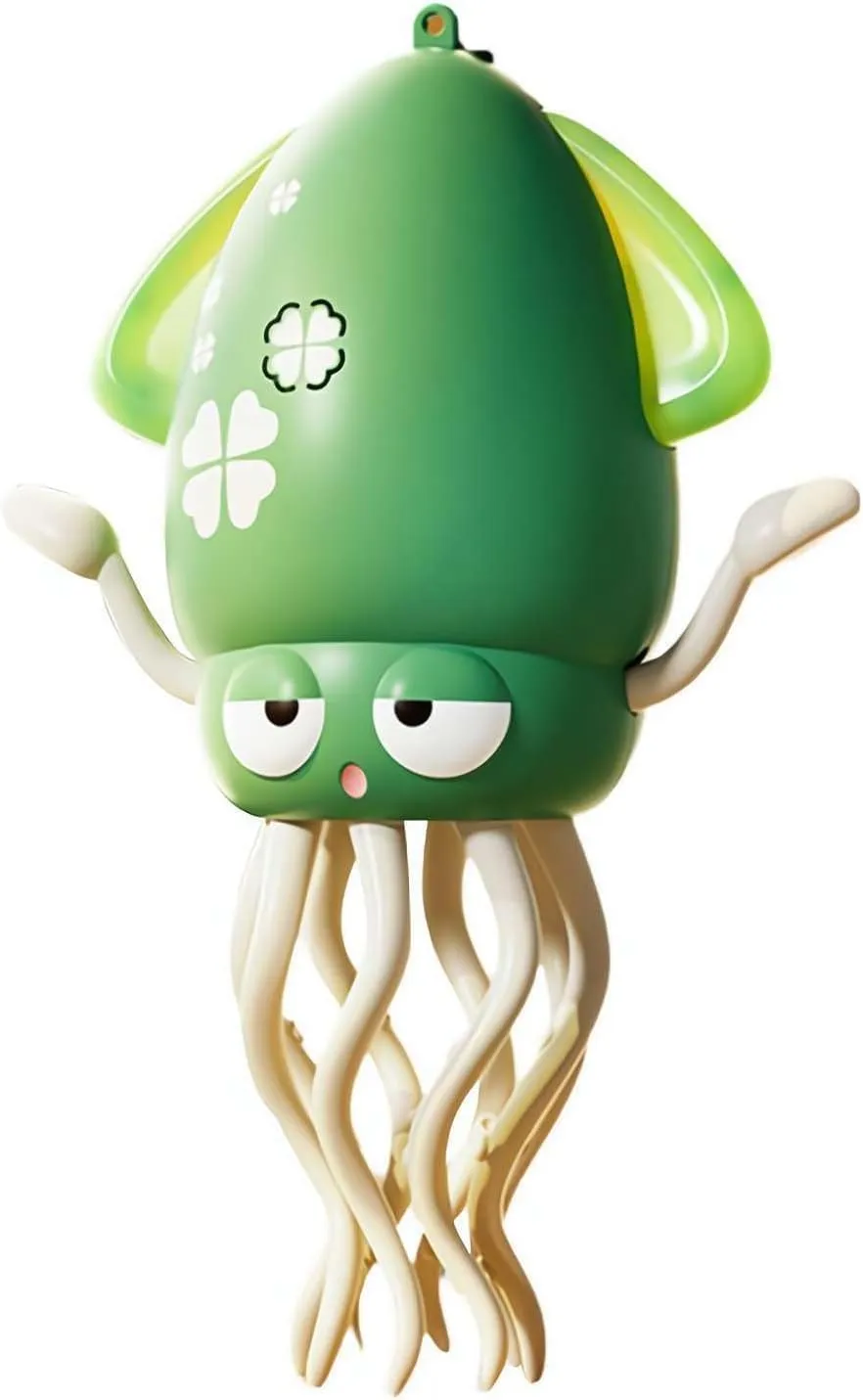 Dancing Octopus Toy Crawling Dancing Automatic Obstacle Avoidance Octopus Sensor Toy The Electric Magical Octopus Dancing with LED Lights Music（1 Pcs） (Green)