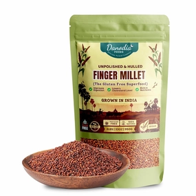 Danodia Foods Whole Grain Finger Millet (Ragi) - 2lbs (950g) | Organic, Hulled, Unpolished, Gluten-Free, Natural Superfood | High in Iron, Calcium, Fiber & Protein | Non-GMO, Plant-Based, Low GI