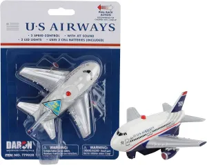Daron New Livery Us Airways Pullback Toy with Light and Sound Small