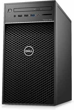 Dell Precision 3640 Workstation Desktop | Core i7-10700 - 512GB SSD Hard Drive - 16GB RAM - Nvidia Quadro P400 | 8 cores @ 4.8 GHz - 2GB GDDR5 Win 10 Pro Black