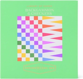 DesignWorks Ink Classic Boxed Game Set, Backgammon & Checkers