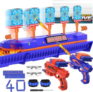 Digital Shooting Toy for Kids, Fun Shooting Games, 5 Target Electronic Scoring Auto Reset, Foam Dart Toy Gun, Toys for Boys 5-12 