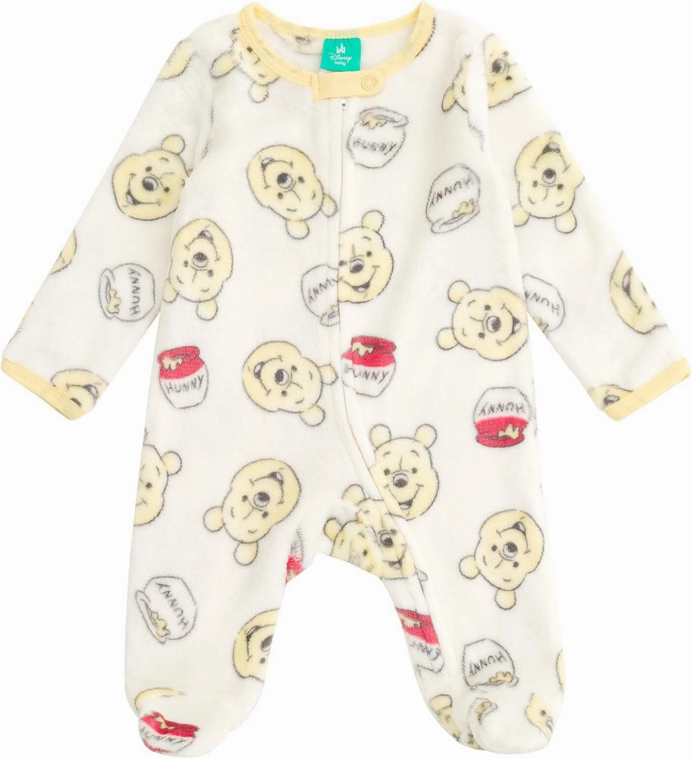 Disney Mickey Mouse Minnie Winnie the Pooh Baby 2 Pack Zip Up Sleep N' Plays Newborn to Infant Sizes (Newborn - 24 Months)