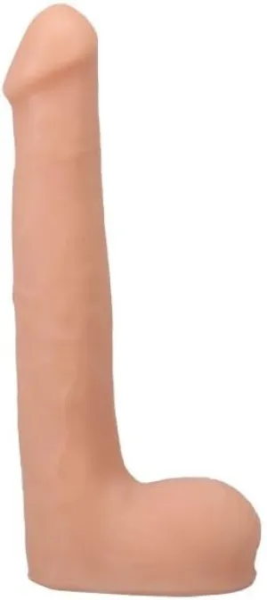 Doc Johnson Signature Series - Oliver Flynn - 10 Inch ULTRASKYN Dildo with Removable Vac-U-Lock Suction Cup - F-Machine & Harness Compatible - for Adults Only, Vanilla