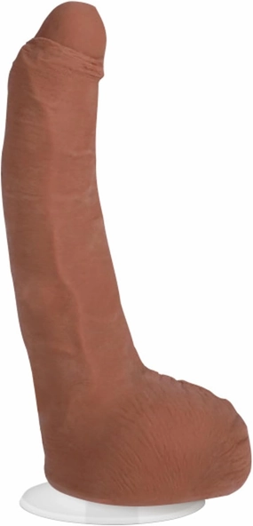Doc Johnson Signature Series - Leo Vice - 7.5 Inch Realistic ULTRASKYN Dildo with Removable Vac-U-Lock Suction Cup - F-Machine & Harness Compatible - for Adults Only, Caramel