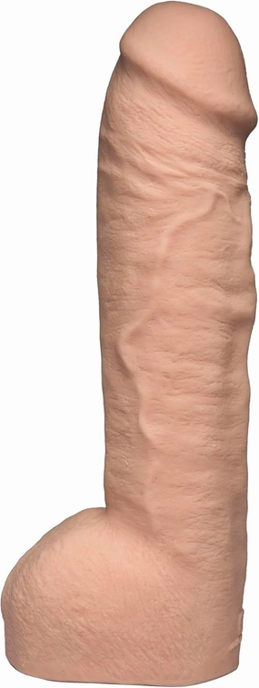 Doc Johnson Vac-U-Lock - Realistic Hung - 12 Inch ULTRASKYN Dildo with Massive 8.5 Inches of Girth - F-Machine and Harness Compatible - for Adults Only, Vanilla