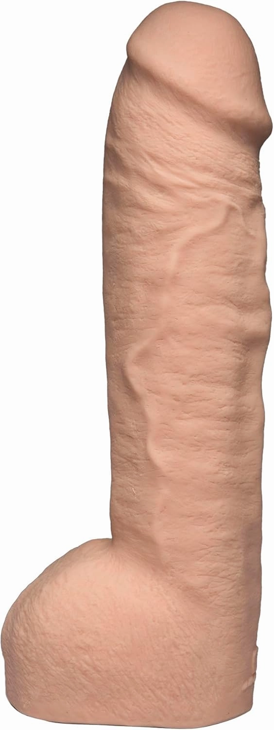 Doc Johnson Vac-U-Lock - Realistic Hung - 12 Inch ULTRASKYN Dildo with Massive 8.5 Inches of Girth - F-Machine and Harness Compatible - for Adults Only, Vanilla