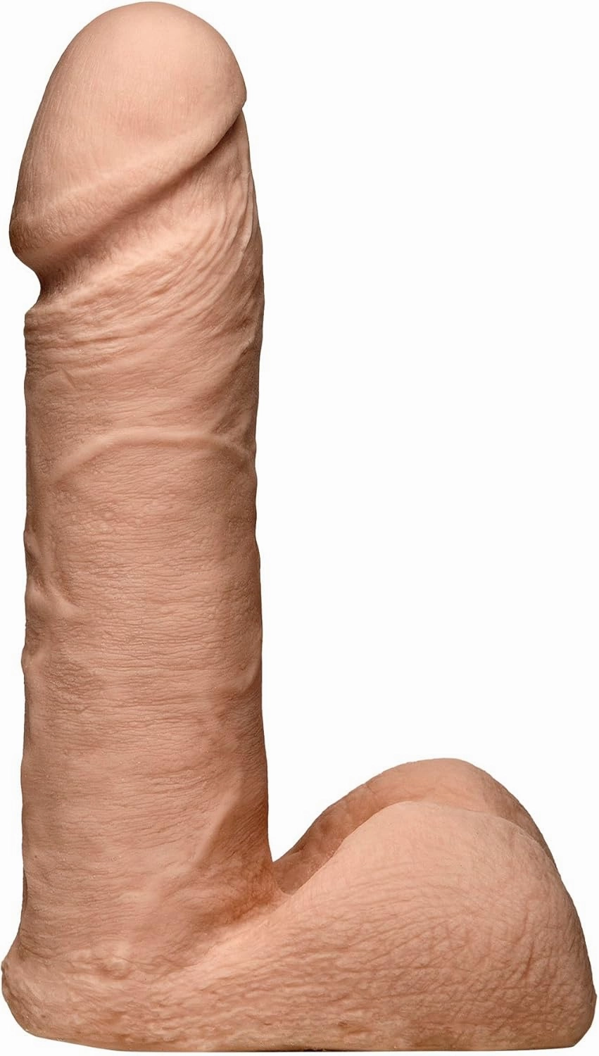 Doc Johnson Vac-U-Lock - The Realistic Dildo - 6 Inch ULTRASKYN - F-Machine and Vac-U-Lock Harness Compatible - for Adults Only, Vanilla