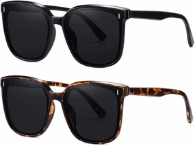 Dollger Retro Oversized Square Sunglasses for Women Trendy Classic Style Sun Glasses UV400 Protection