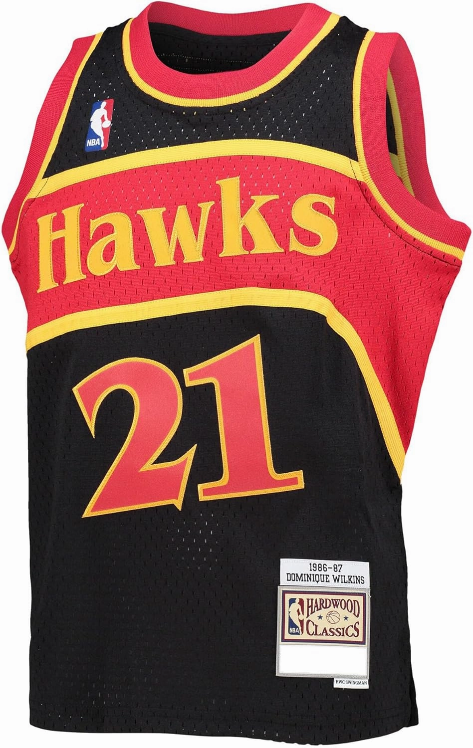 Dominique Wilkins Atlanta Hawks Black Youth 8-20 Hardwood Classic Soul Swingman Player Jersey