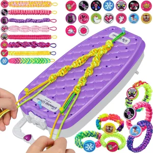 Dpai Friendship Bracelet Making Kit for Girls,DIY Arts and Crafts Toys,Jewelry String Maker Kit,The Best Birthday Gifts Ideas for Girls 6 7 8 9 10 11 12  Years Old（Purple）