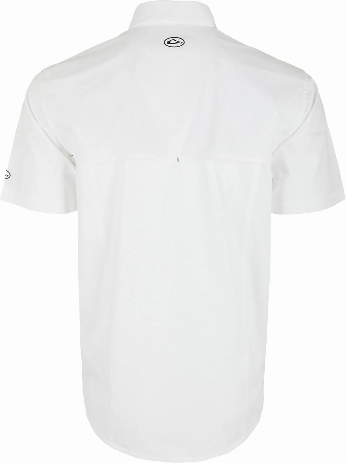 Drake Waterfowl Men's Wingshooter Trey Solid Breathable Lightweight Naturally Wicking Buttoned Short-Sleeved Shirt w/Pockets