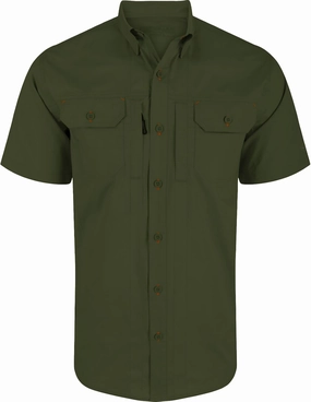 Drake Waterfowl Men's Wingshooter Trey Solid Breathable Lightweight Naturally Wicking Buttoned Short-Sleeved Shirt w/Pockets