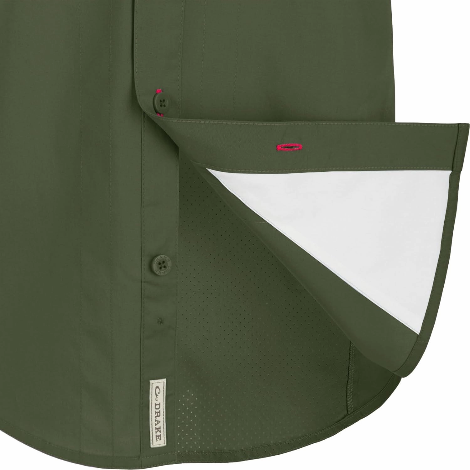 Drake Waterfowl Men's Wingshooter Trey Solid Breathable Lightweight Naturally Wicking Buttoned Short-Sleeved Shirt w/Pockets