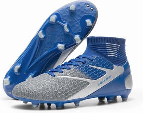 DREAM PAIRS Men's High-Tops Soccer Cleats Lace-Up Adult Football Shoes Lightweight Professional Athletic Training Soccer Shoes