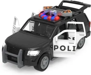 Driven by Battat – Police Car Toy SUV – 1:24 Scale – Toy Vehicle with Lights and Sound – Rescue Car Toy for Boys & Girls & Toddlers Age 3 