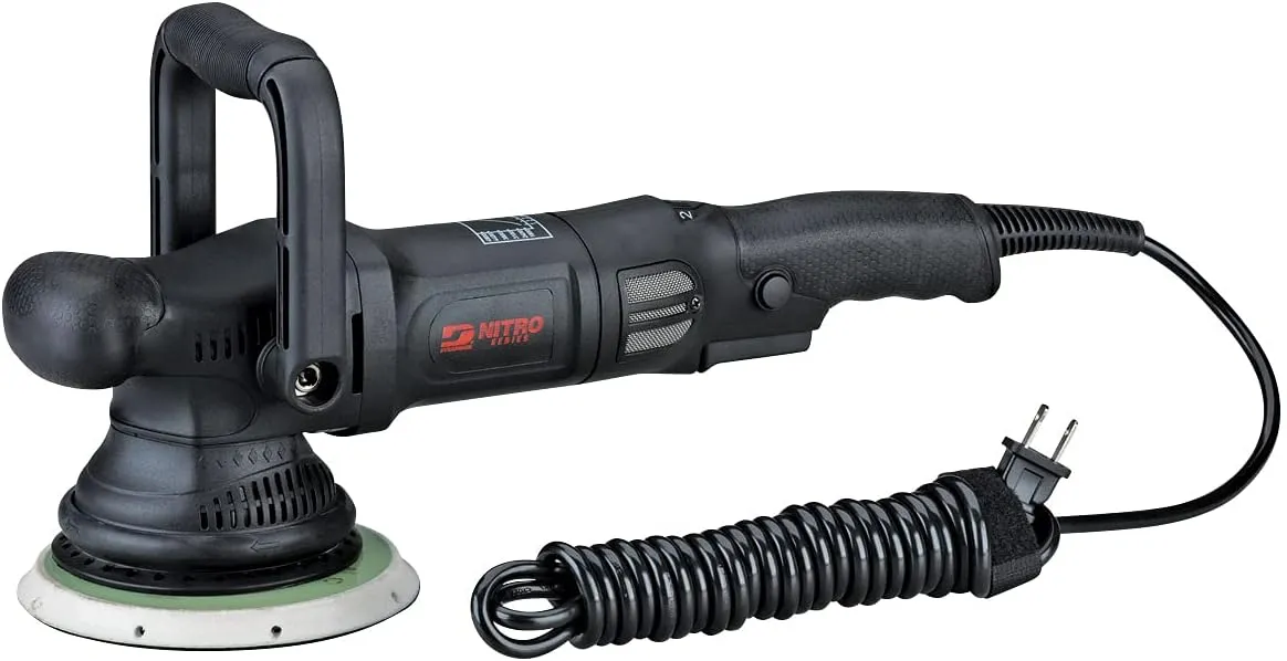 Dynabrade (ROB1) Electric Random Orbital Buffer | Right Angle, 5/16""-24 Female Thread | 21 mm Orbit, 1800-4400 RPM Variable Six-Speed Electric Motor 1000 Watt
