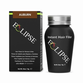 ECLIPSE Hair Fibers Auburn for Thinning Hair for Women & Men to Conceal Hair Loss in 15 Seconds - 100% Undetectable Hair Building Fibers, 15g