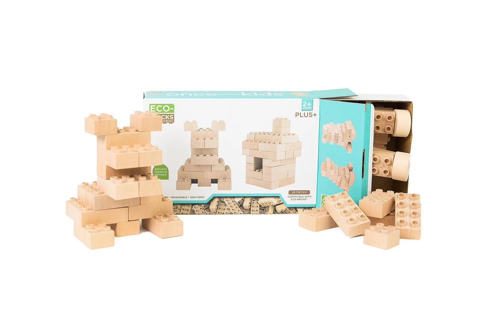 Eco-bricks‚Ñ¢ Plus  Natural Education 38pcs