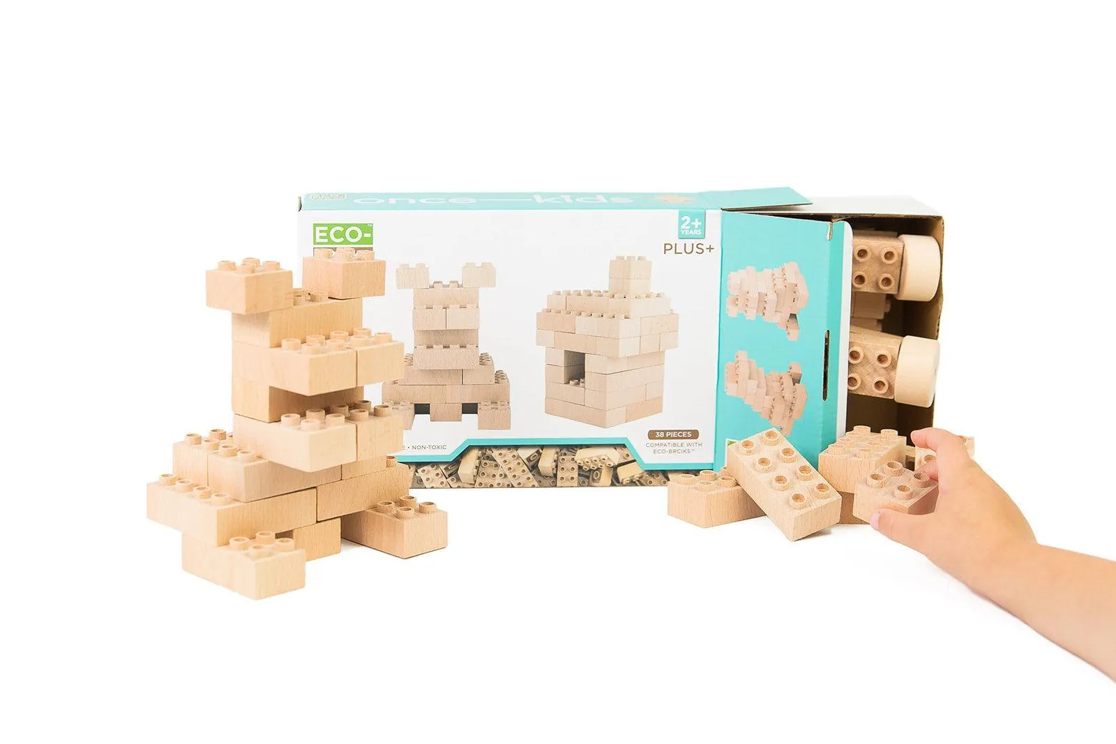 Eco-bricks‚Ñ¢ Plus  Natural Education 38pcs