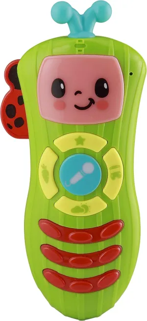 eKids Cocomelon Toy Remote Control for Toddlers, Musical Toy with Built-in Microphone and Nursery Rhymes for Children, for Fans of Cocomelon Toys and Gifts