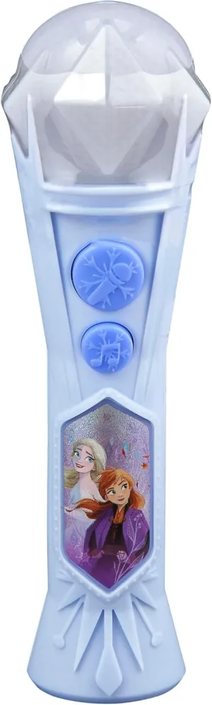 eKids Frozen Sing Along Microphone Toy for Kids with Built-in Music and Flashing Lights, Designed for Fans of Frozen Toys (Frozen 2020)