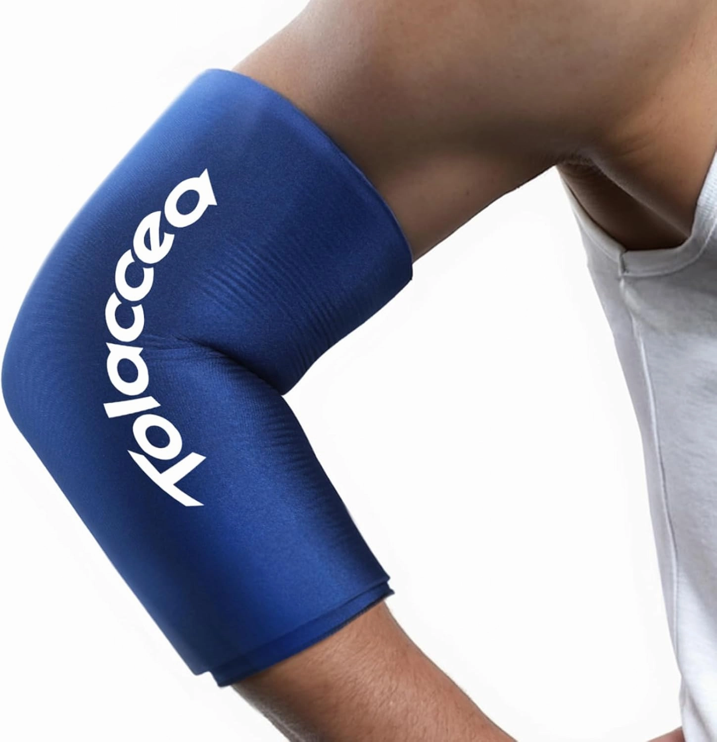 Elbow and Knee Ice Pack - Cold Ice Sleeve with Reusable Gel & Cold Therapy Compression for Knee, Shin Splints, Calf Strain, Flexible Ice Pack forTennis Elbow, Tendinitis (Medium (Pack of 1), Blue)