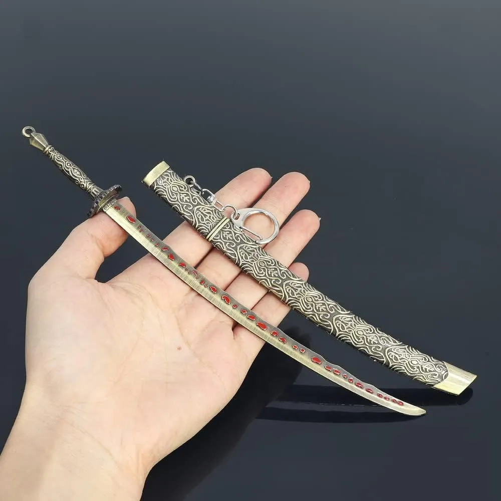 Elden Ring Kanata Greatsword Straight Sword Action Figure Game Collection Desk Decoration Party Supplies Gift (Meteoric Ore Blade)