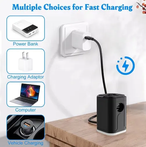 Electric Air Pump Portable Wireless Air Compressor Inflator/Deflator Pumps For Inflatable Cushions Air Beds Boat Swimming Ring