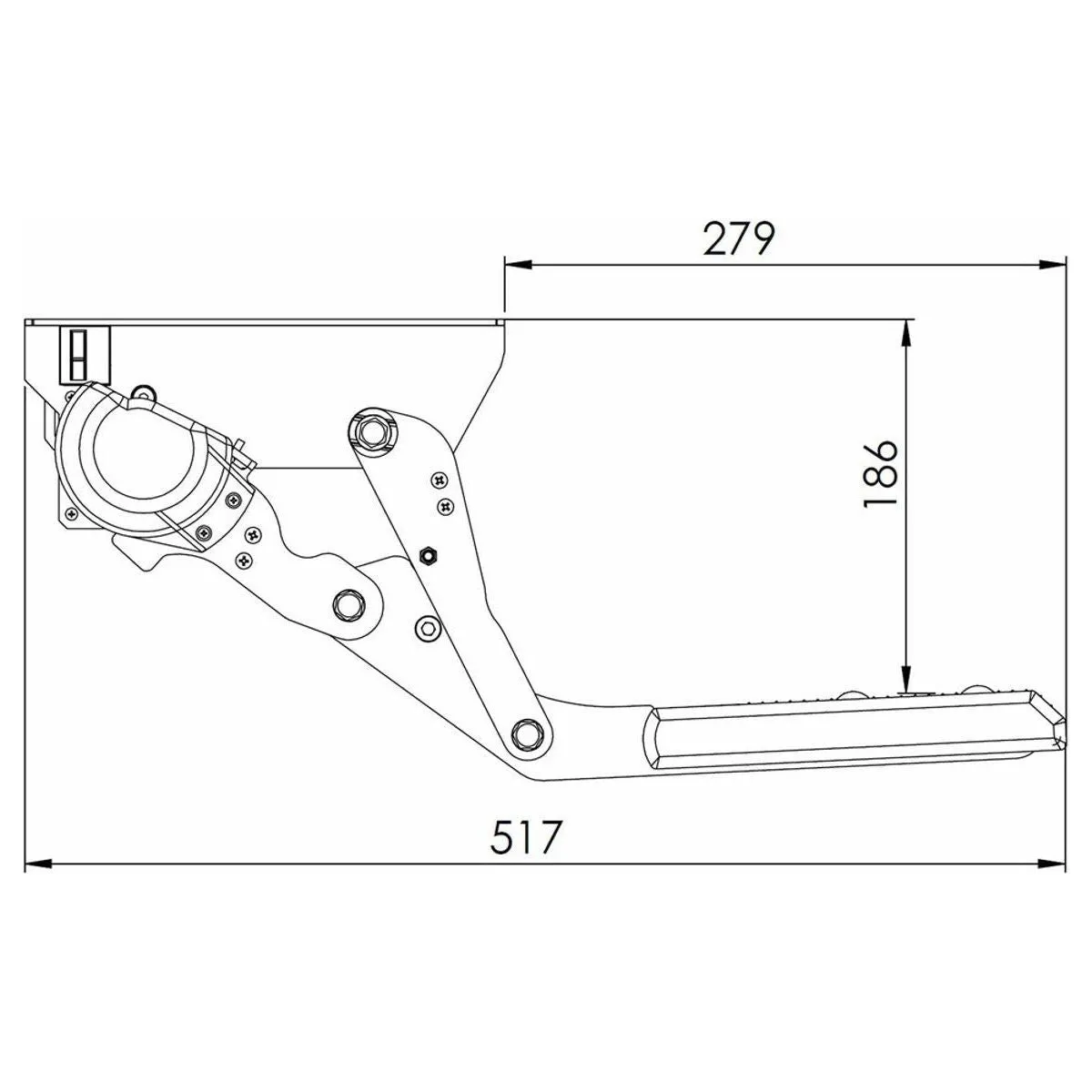 Electronic Step with Seesaw Motion 440mm - Motorhome Step with Seesaw Motion