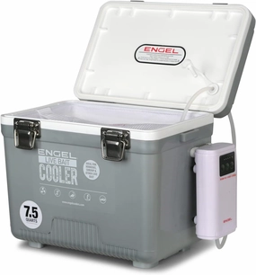 ENGEL Live Bait Cooler PRO for Fishing - Portable Minnow and Bait Bucket with Lithium-Ion Rechargeable Aerator