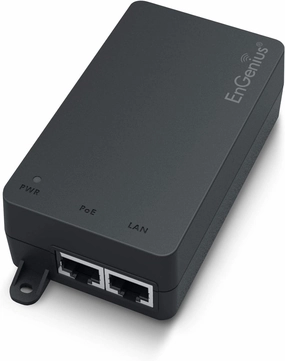 EnGenius Gigabit Power Over Ethernet PoE  Injector | 30W | 802.3af/at | Plug & Play | Up to 100 Meters (328ft) | Single Port [EPA5006GAT]