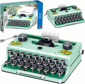 ENHANA Ideas Retro Typewriter Building Blocks Toys Model,STEM Building Idea Set,Best Nostalgic Gift for 6  Year Old Kids or Adults,820PCS