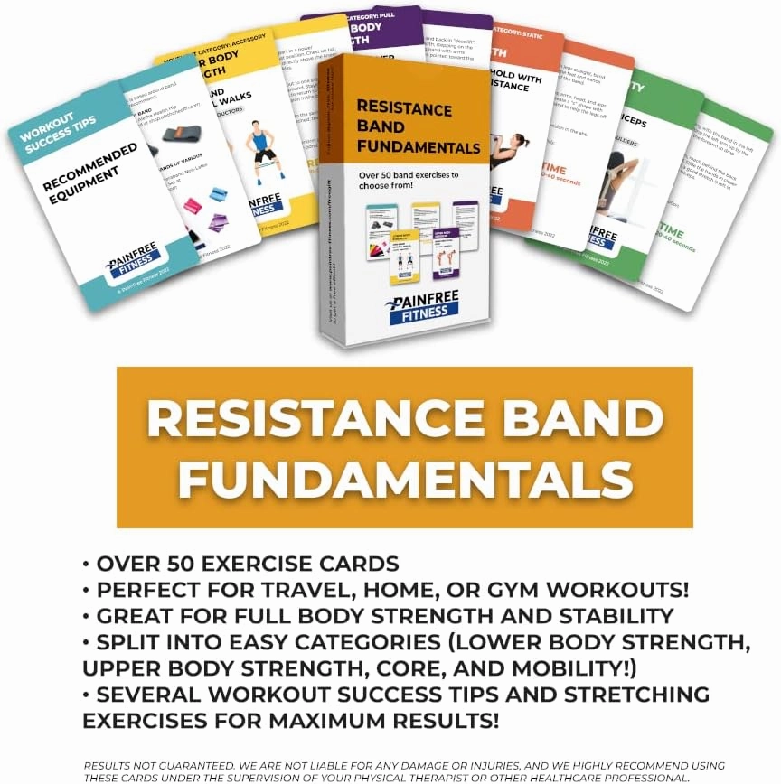 Exercise Flash Cards - Workout Cards Deck - Exercise Cards for Home Workouts Women & Men