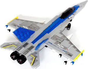 F18 Super Hornet Fighter Jet Military Plane Building Block Toy Model (1000 pcs Kits) for Kids (8 Years) Adults and Lovers of Army Airplane