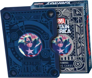 Fantasma Marvel Captain America Playing Cards with Guard