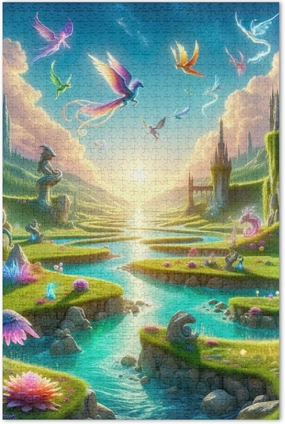 Fantasy Landscape Jigsaw Puzzles 500 Pieces Adults Toy Game Artwork Art Jigsaw White Elephant