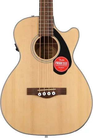 Fender CB-60SCE Acoustic Bass, with 2-Year Warranty Natural, Laurel Fingerboard