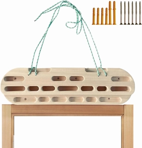 Finger Board Climbing - Wooden Rock Climbing Board | Grips | Climbing Fingerboard Doorway Hand Strengthener Equipment Pull Up Bar Training Tool for Rock Climbing