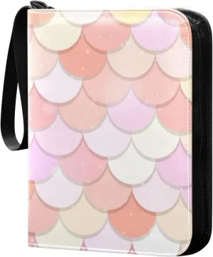 Fish Scale-theme Trading Card Protectors Holder Collectible Album for Sports Card Collection Storage 400 pockets Game Card Binder, JDJSDJJJ823158