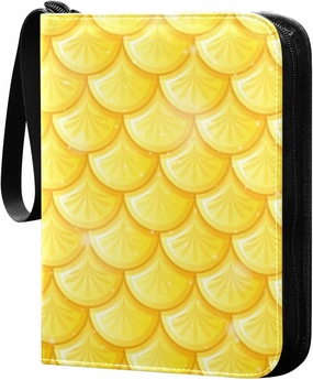 Fish Scale Print Cartoon Trading Card Protectors Holder Collectible Album for Sports Card Collection Storage 400 pockets Game Card Binder, JDJSDJJJ823158