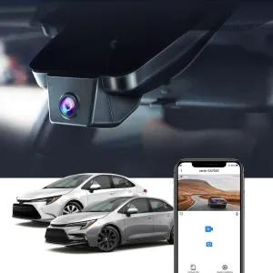 Fitcamx 4K Dash Cam Suitable for Toyota Corolla 2023 2024 2025 Sedan Hybrid Hatchback, OEM Factory Look, 2160P UHD Video, Built-in WiFi & APP, Loop Recording, G-Sensor, Easy to Install, 64GB Card