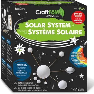 FloraCraft CraftFōM 18 Piece Solar System Kit White