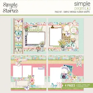 Flower Shoppe Simple Pages Kit - Simple Vintage - Simple Stories