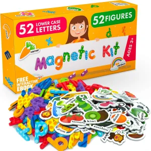 Foam Magnets and Magnetic Letters for Toddlers and Kids - ABC Alphabet Magnets for Refrigerator and Dry Erase Board - Baby Magnets for Fridge and Whiteboard - Ideal for Kids!