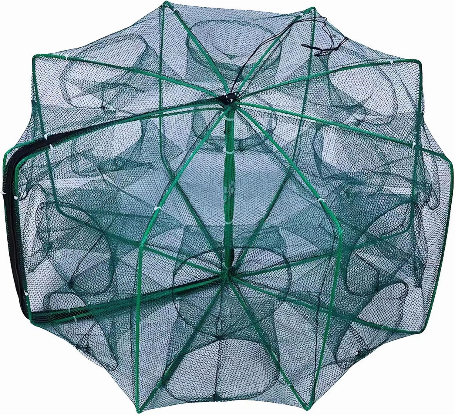 Foldable Bait Trap Fishing Net - Hand Cast Cage for Catching Fish Shrimp Crab Crawfish